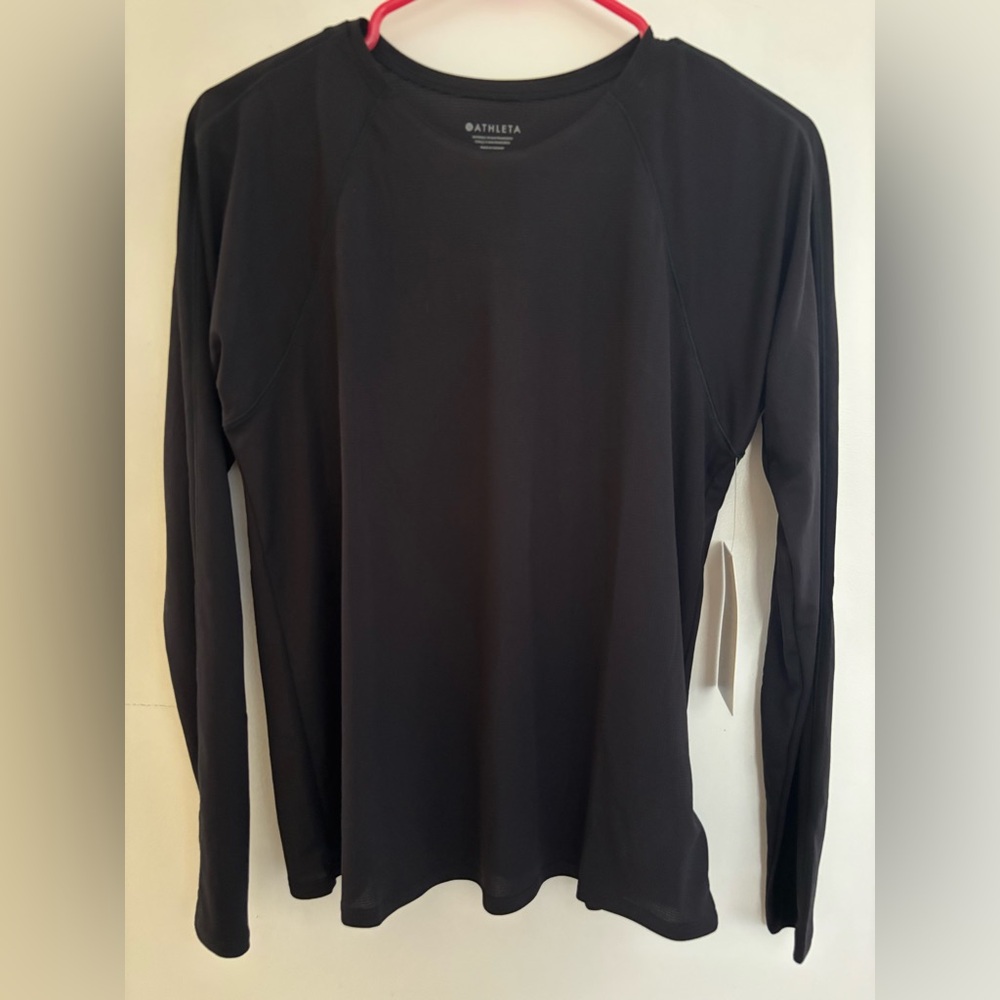 Athleta grid knit top